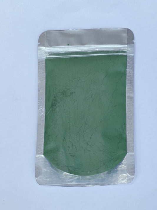 Green Body Pigment in a sealed packet