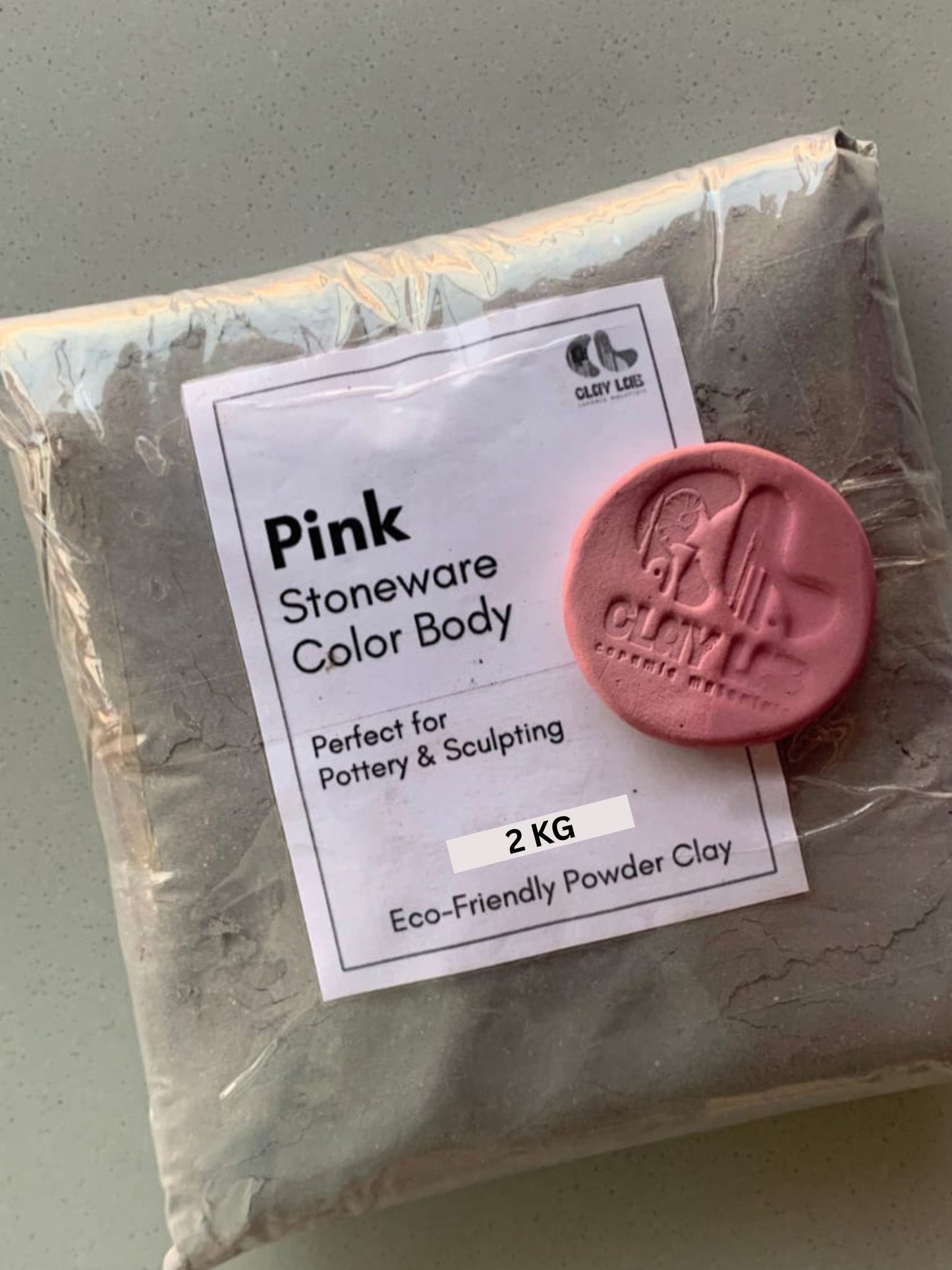 Pink Stoneware Clay Body
