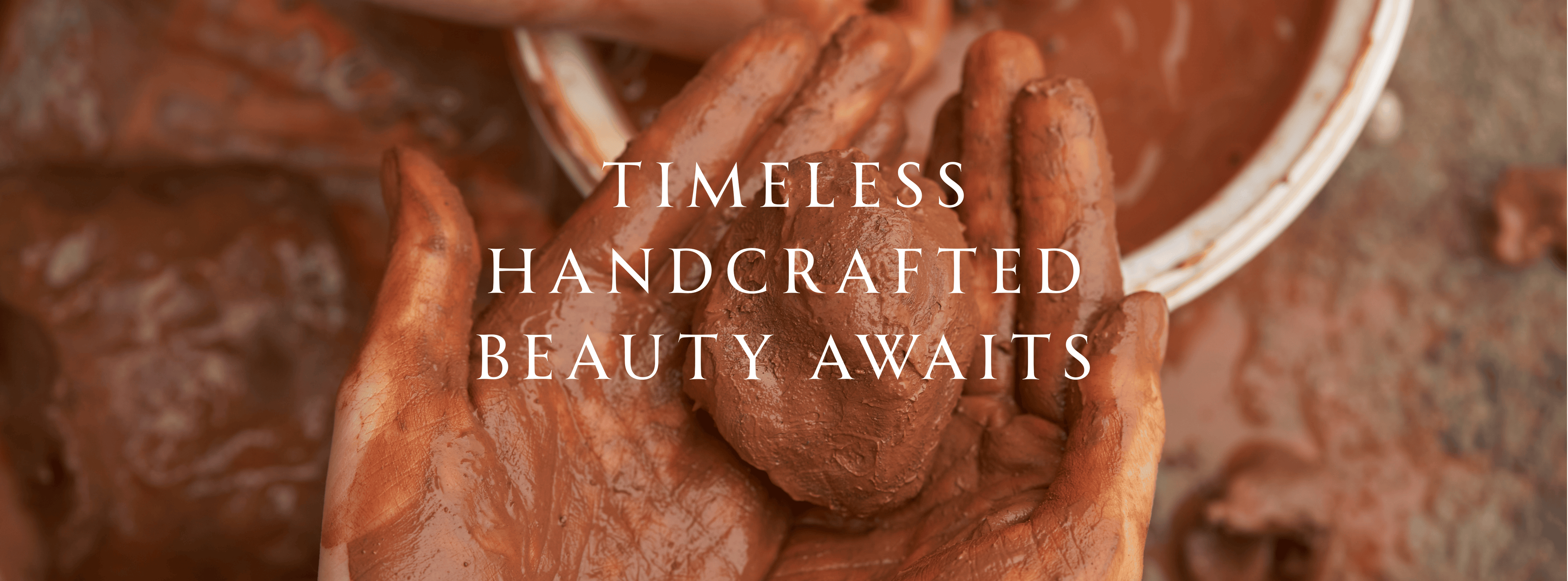 handcrafted pieces of clay for decorating home