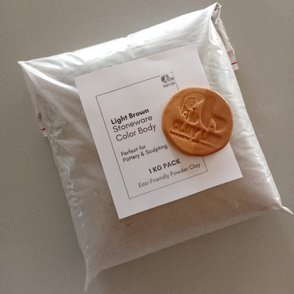1 kg pack of light brown clay powder