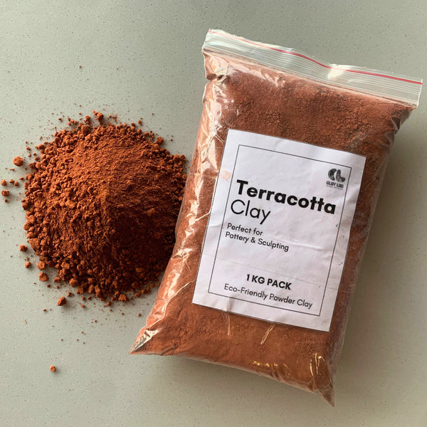 terracotta clay powder with 1kg packaging